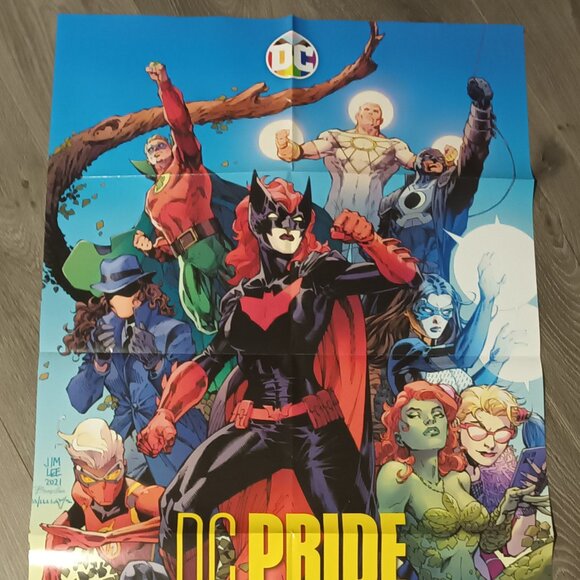 DC PRIDE PROMOTIONAL POSTER JIM LEE JUNE 2021 - Picture 2 of 2